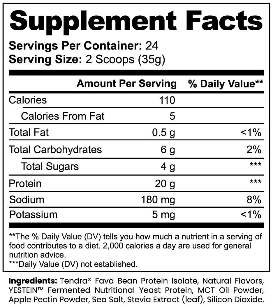 MELANATED PLANT POWER PROTEIN™ (Vanilla)