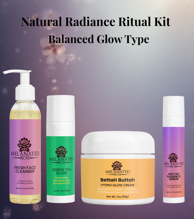 Natural Radiance Ritual Kit (Balanced Glow Type) - For glowing, low-maintenance melanin that needs consistent nourishment