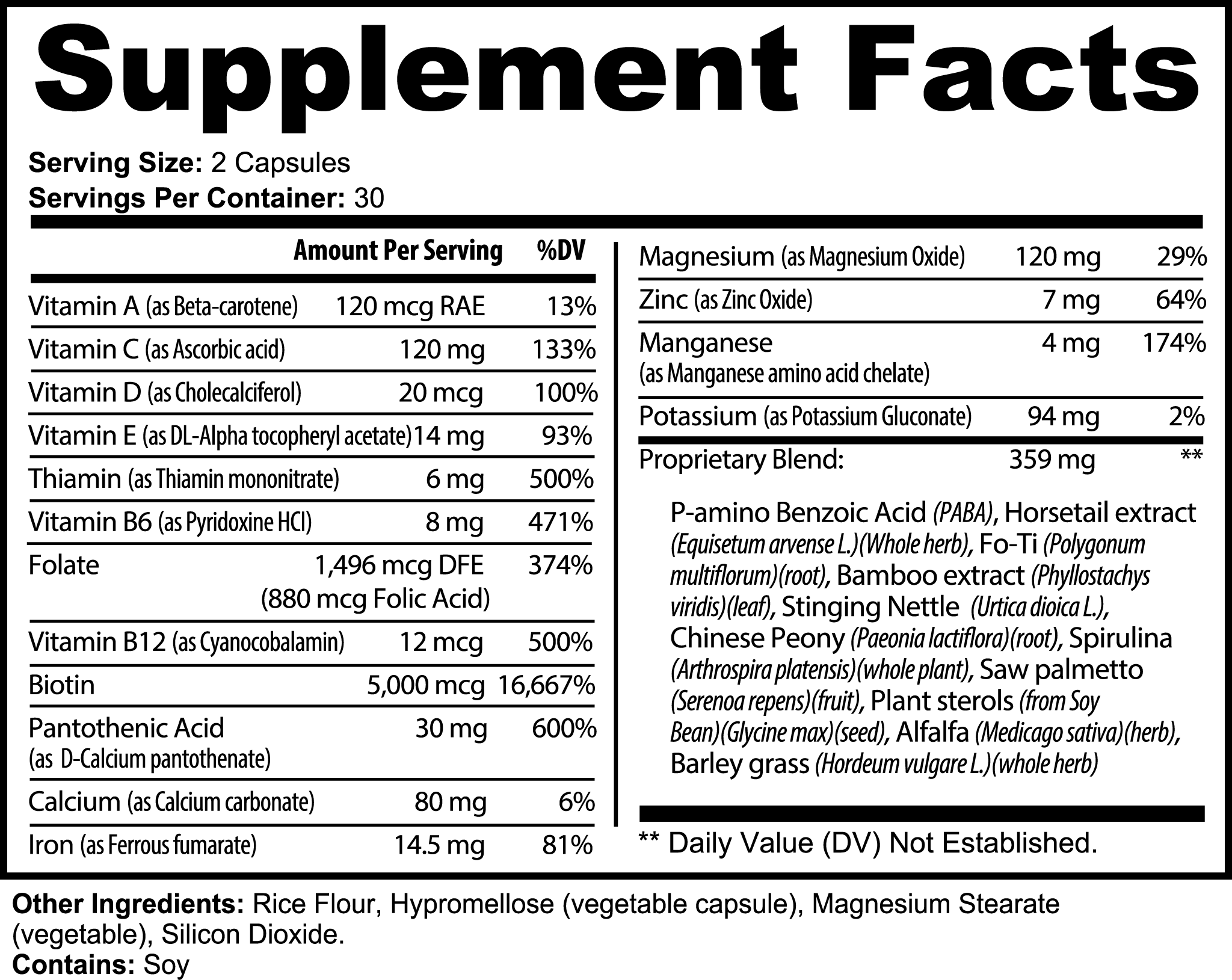 Glow Essentials - Hair & Nails Rejuvenation Capsules