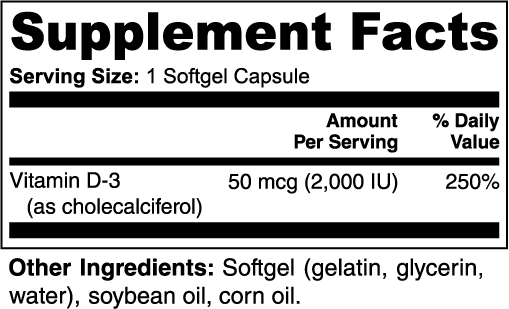 SUNSHINE IN A BOTTLE™ (2,000 IU Vitamin D3)