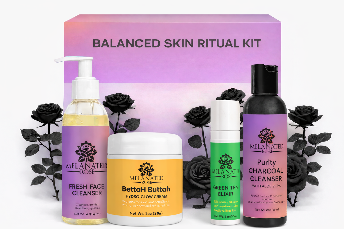 The Balance Skin Ritual Kit (Combination Glow Type) - For multi-textured, multi-zone melanin