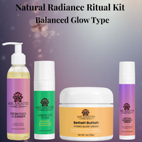 Natural Radiance Ritual Kit (Balanced Glow Type) - For glowing, low-maintenance melanin that needs consistent nourishment