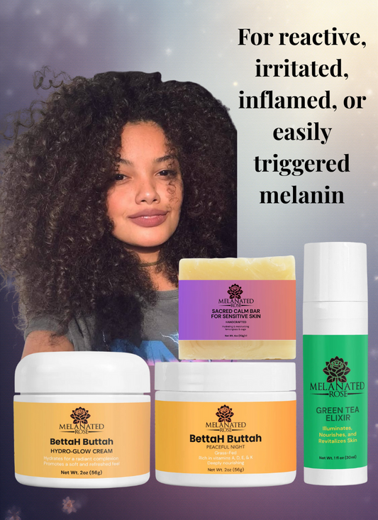 Sacred Calm Ritual Kit (Sensitive Glow Type) - For reactive, irritated, inflamed, or easily triggered melanin