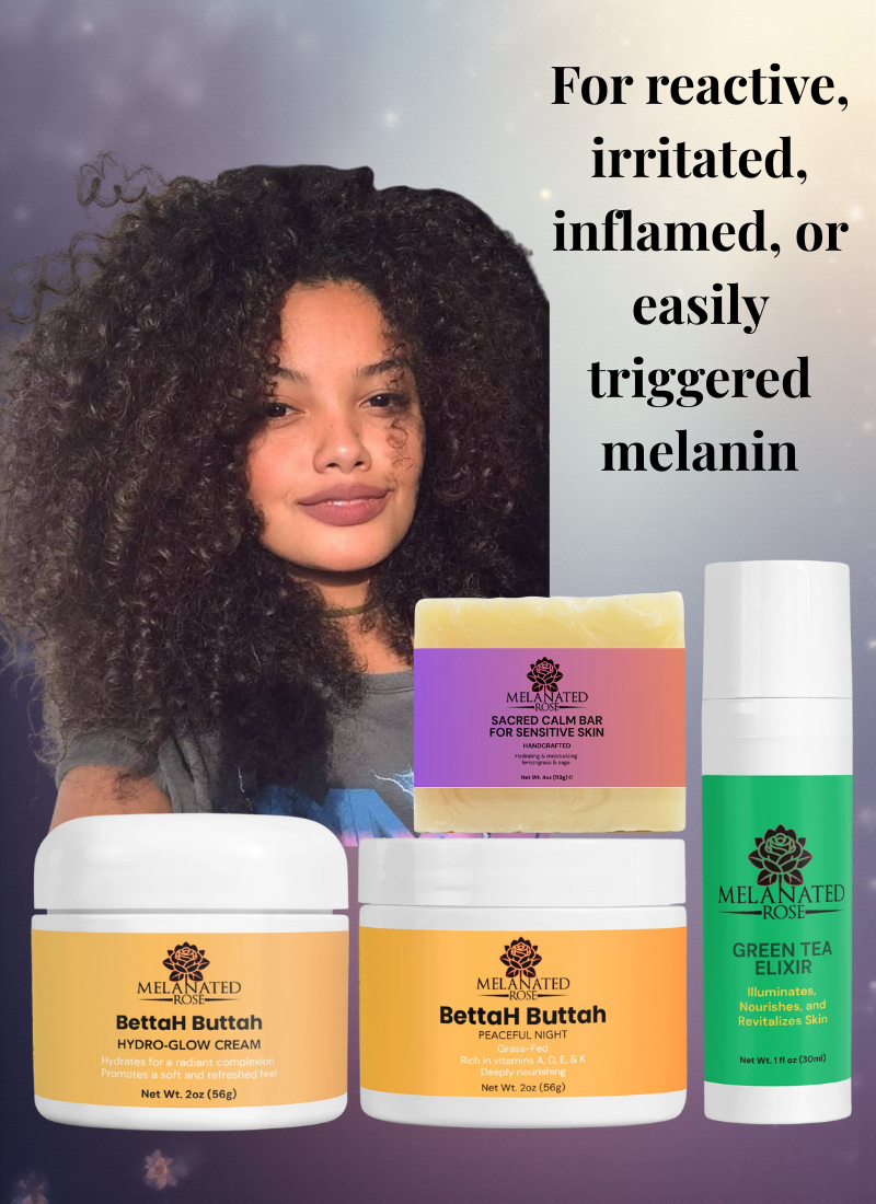 Sacred Calm Ritual Kit (Sensitive Glow Type) - For reactive, irritated, inflamed, or easily triggered melanin