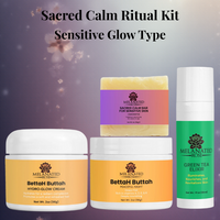 Sacred Calm Ritual Kit (Sensitive Glow Type) - For reactive, irritated, inflamed, or easily triggered melanin